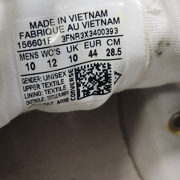 Converse Chuck Taylor All Star Gold/White Polka Dot Sneakers Size 12 - Picture 4 of 7